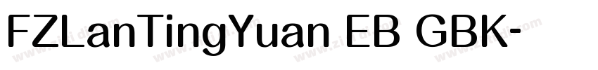 FZLanTingYuan EB GBK字体转换